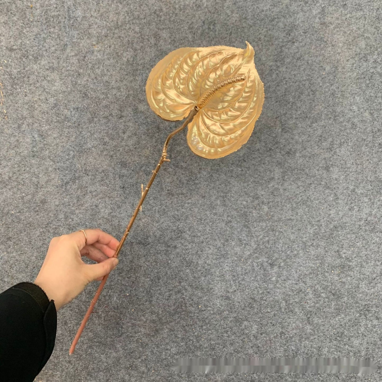 Gold Artificial Flower Bucket Lunar New Year Flower Decoration