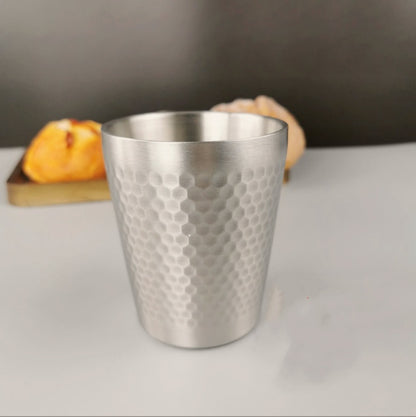Stainless Steel Double Beer Mug Korean Style