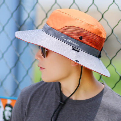 Outdoor Fisherman UPF 50 Sun Hat Bucket Summer Men Women Fishing Boonie Hat Sun UV Protection Long Large Wide Brim Bob Hiking