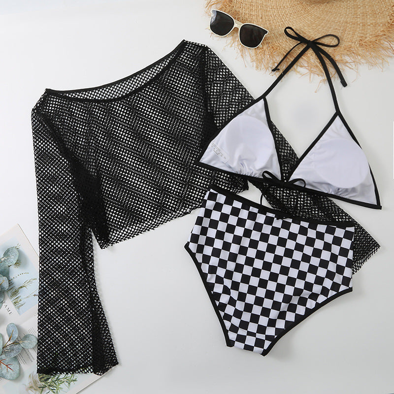 Women's Fashion Bikini Swimsuit Three-piece Set