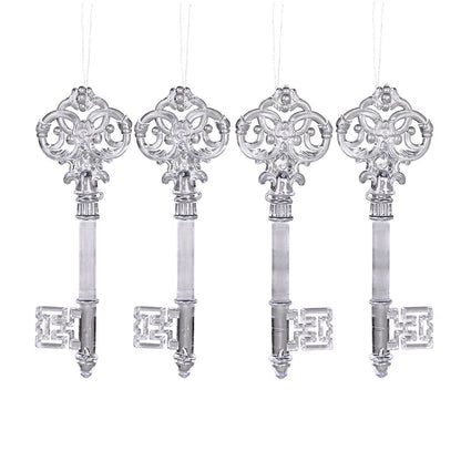 Transparent Snowflake Deer Pendant Christmas Party Decoration Christmas Tree Decor Hanging Ornaments New Year Gifts