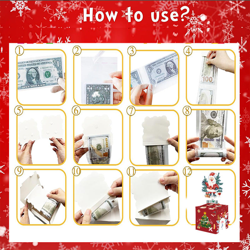 Christmas Decoration For Money Paper Box Atmosphere Layout Props