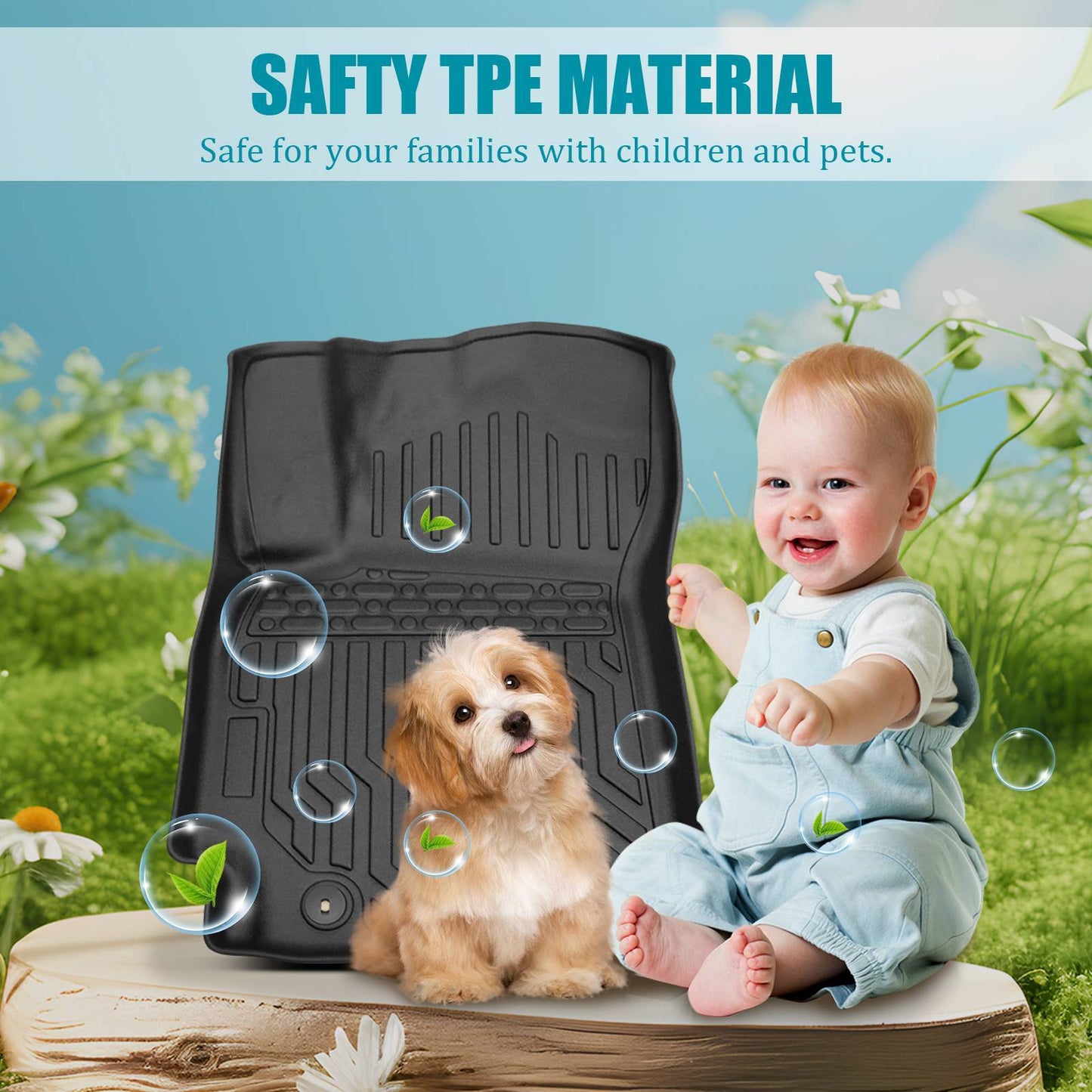 Car Floor Mats For 21-23 Hyundai Elantra & 22-23 Elantra N Cargo Liners Carpet