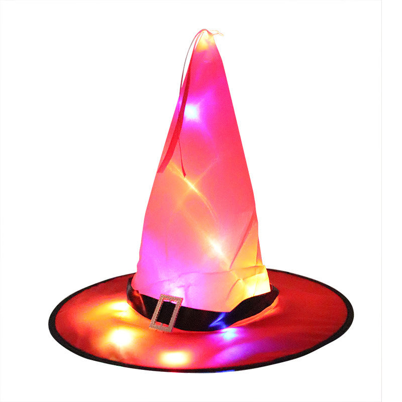 Halloween Party Decoration Props LED Glowing Witch Hat