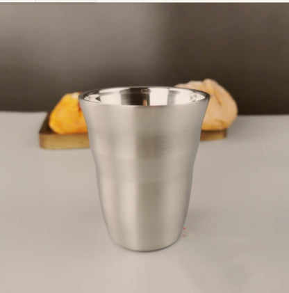 Stainless Steel Double Beer Mug Korean Style