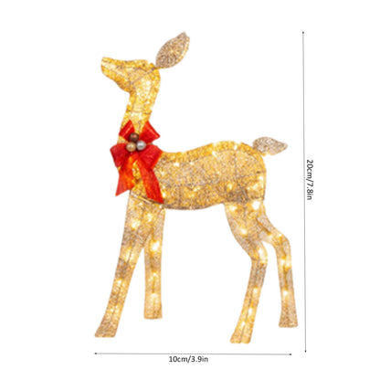 Christmas Deer Lighting Happy New Year