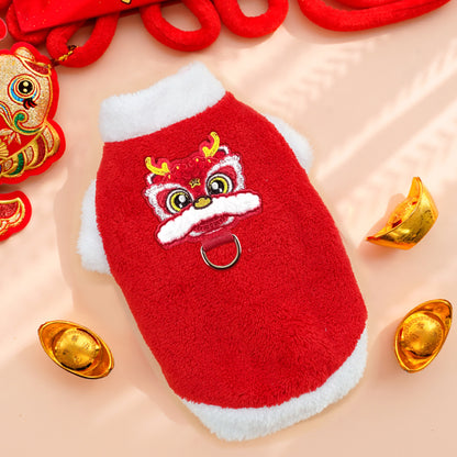 New Year Dress Dress Pet Dog Cat Clothes