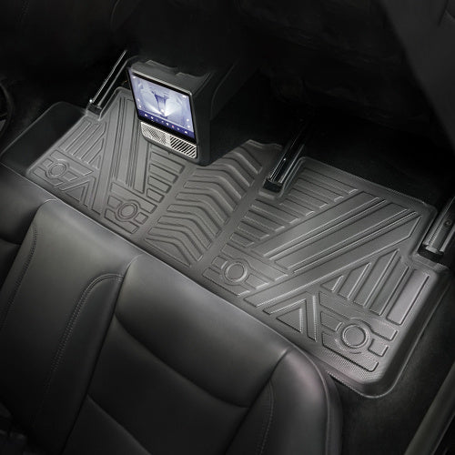 Odorless TPE Floor Mat For Tesla Model 3 2023-2025 6 PCS Waterproof Duty-Proof Fully Surrounded Floor Liner Protection Foot Pad