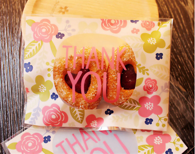 Baking Package Candy Bag Biscuits Bag Small Dessert Bag Handmade Soap Self-adhesive Bag