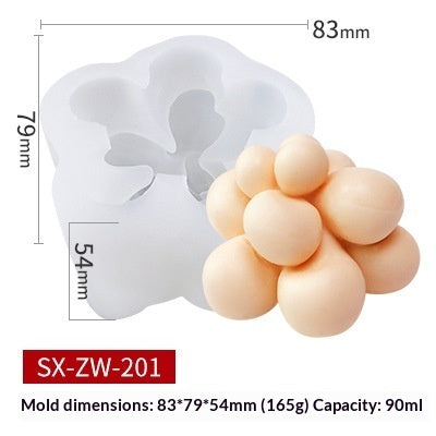 3D Succulent Silicone Candle Mold Cupcake Mold