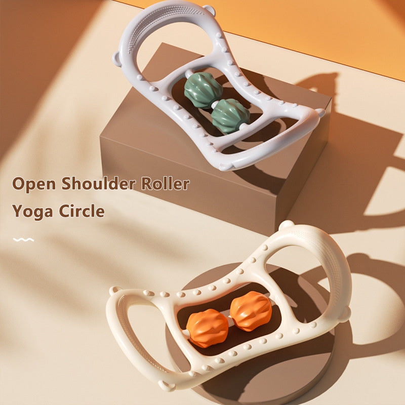 Soft Yoga Ring Magic Cycle Pilates Roller Back Tensioner Shoulder Neck Yoga Fitness Skinny Calf Fitness Artifact Fascia Massage