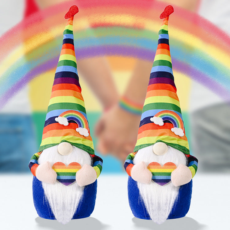 Rainbow Doll Faceless Doll