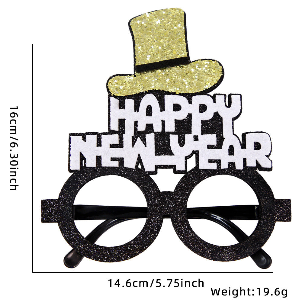 New Year Party Decoration Glasses Party Photo Props