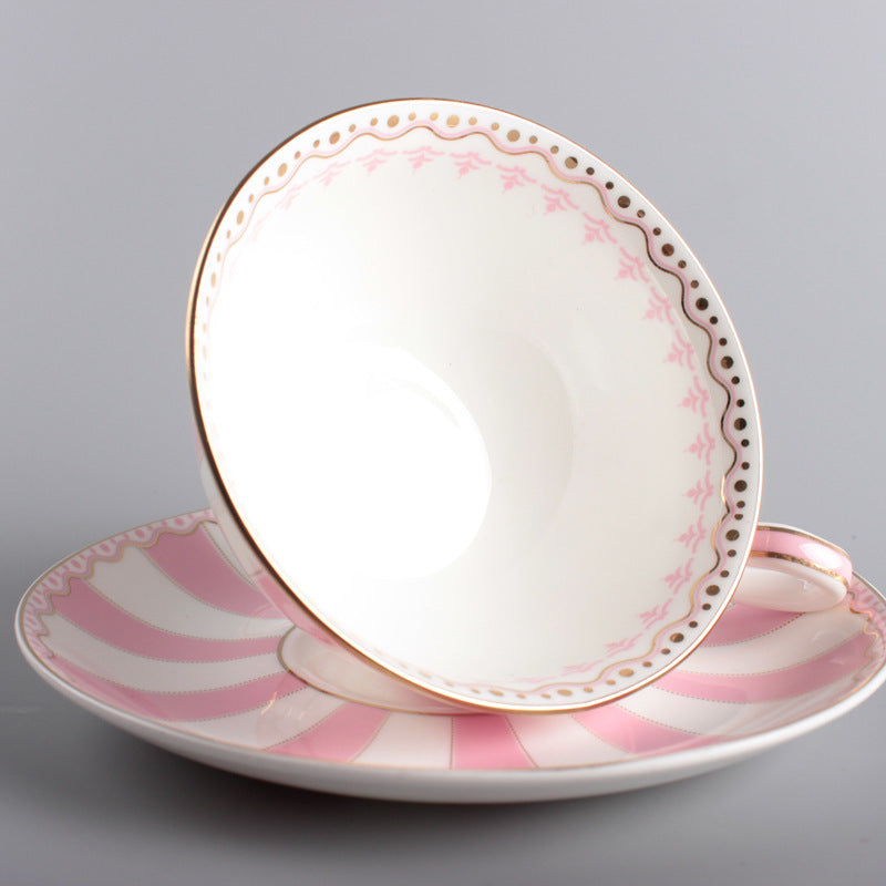 Creative Ceramic Coffee Cup Saucer Set