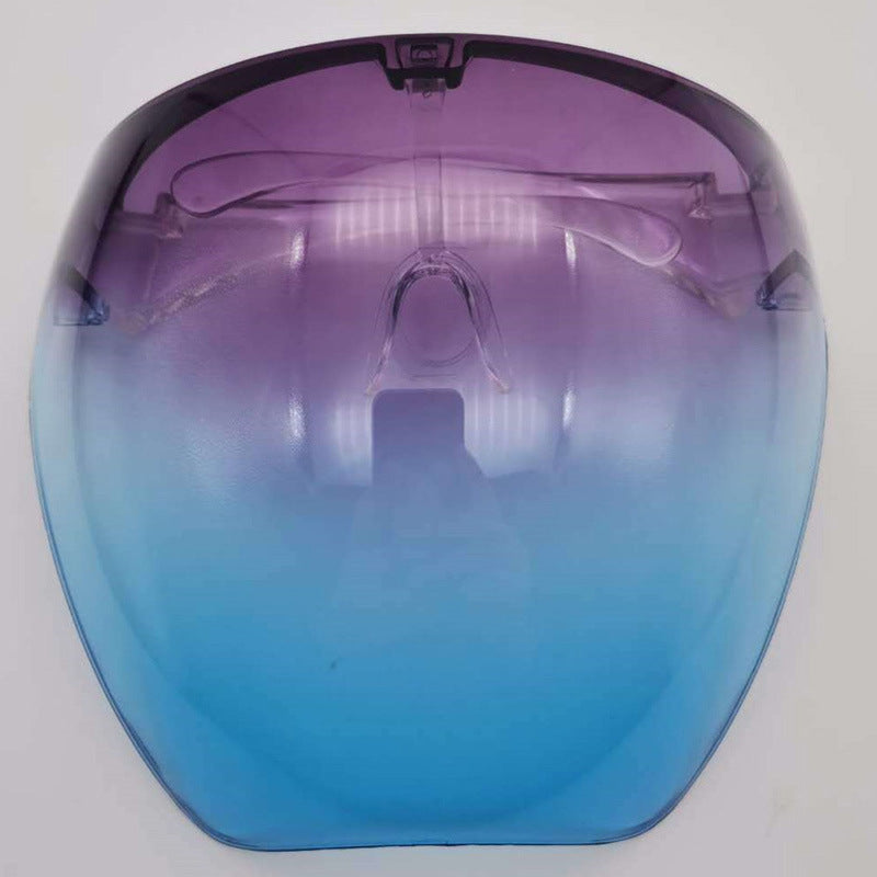 Face Screen Anti-droplet Anti-fog Windproof Eye Protection Dustproof Lampblack Mask Transparent Full Face Head Cover