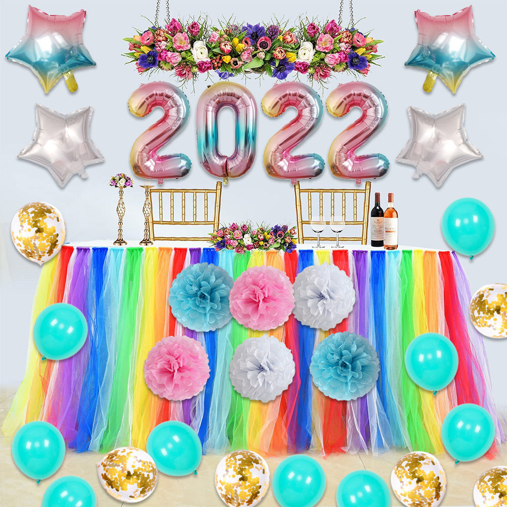 New Year Party Balloons New Year Decoration Balloon Set