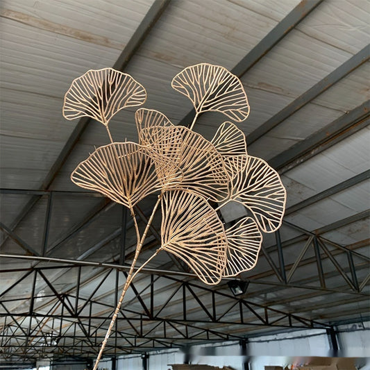 Gold Artificial Flower Bucket Lunar New Year Flower Decoration