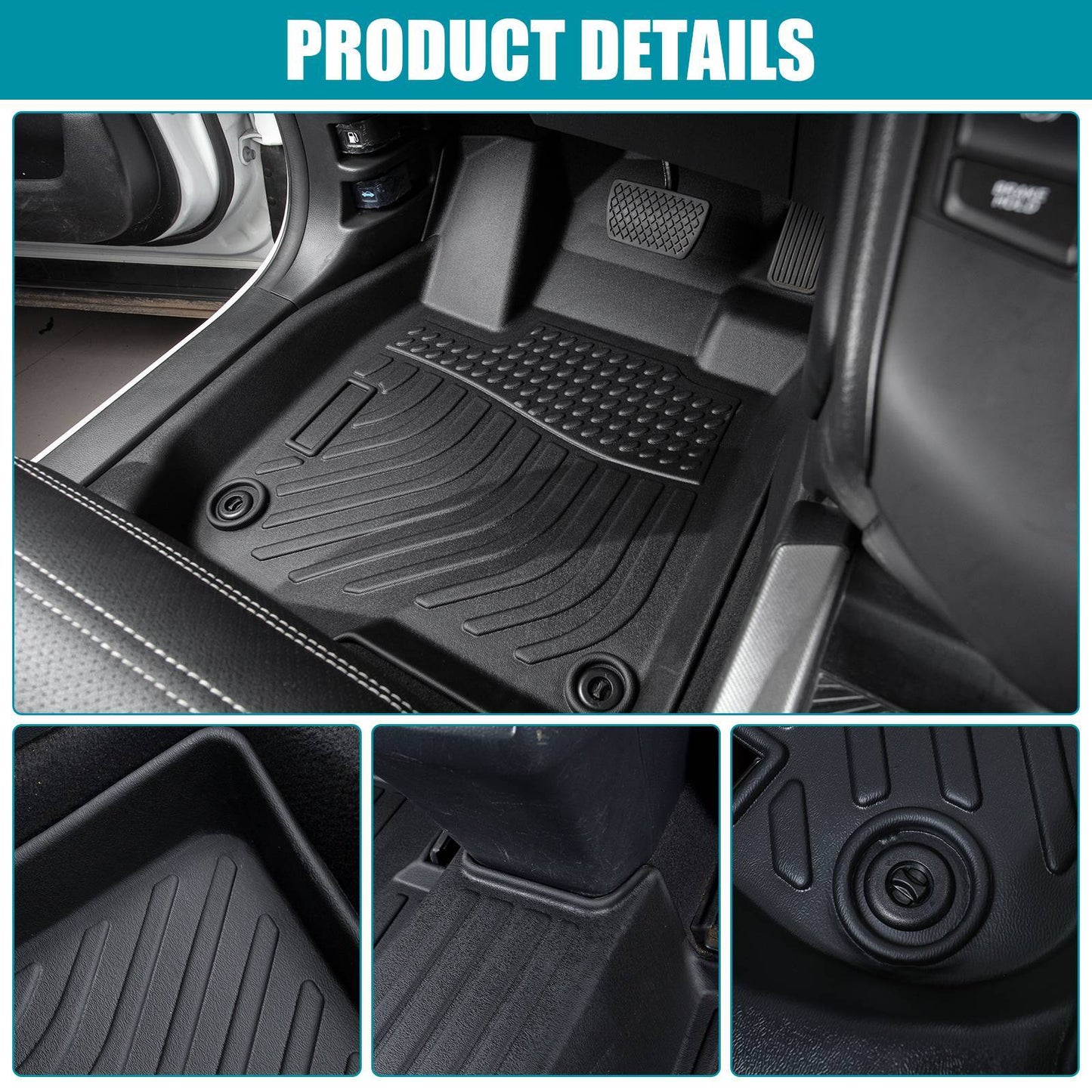 Car Floor Mats For 21-23 Hyundai Elantra & 22-23 Elantra N Cargo Liners Carpet