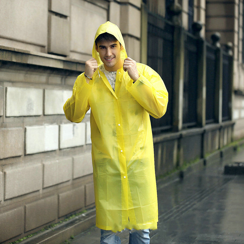 Raincoat Outdoor Transparent Windproof Rain Coat New Rainwear 7 Colors