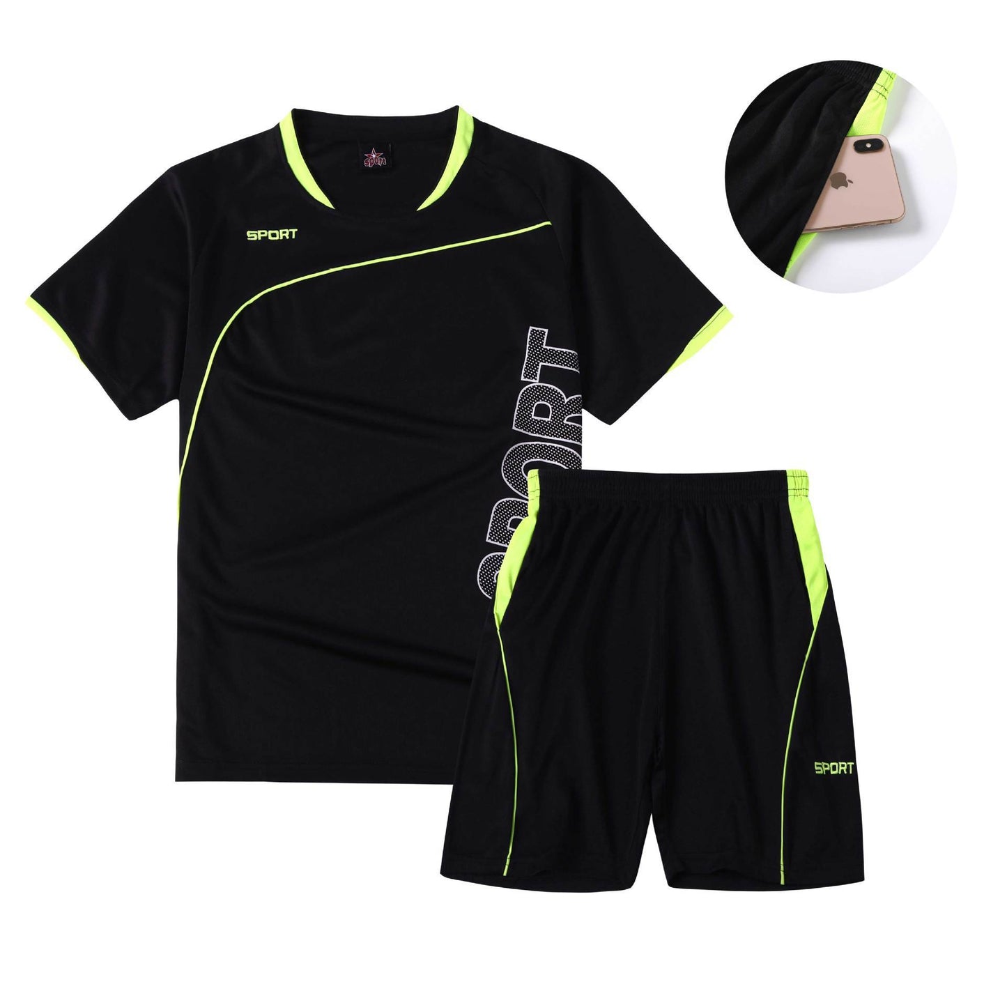 Men's Leisure And Comfortable Sports Quick Dry Running Set