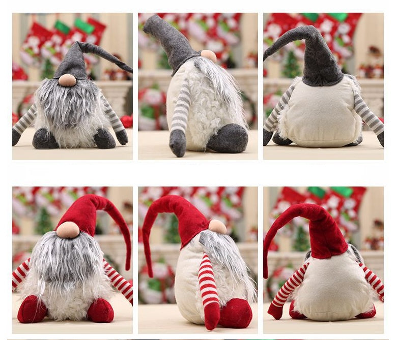 Cartoon christmas decoration doll faceless doll