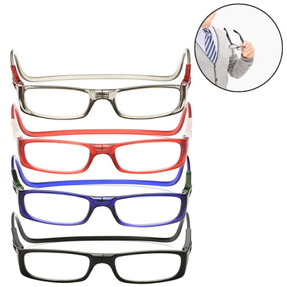 Fashion Juggle Reading Glasses Magnet Folding Convenient Ultra-light Hyperopia Glasses