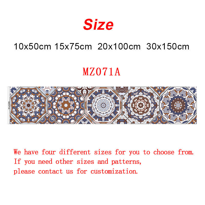 Retro European and American tiles stickers stairs kitchen bathroom decoration wallpaper