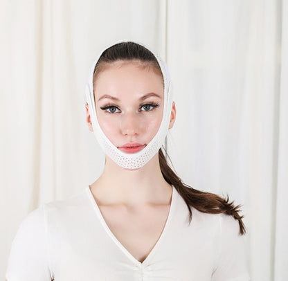Mesh face-lift bandage v face bandage