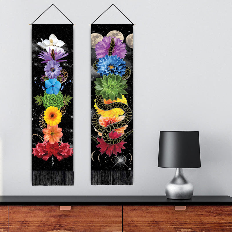 Decorative Hanging Paintings Printed Home Decor Wall Hangings Tassel Tapestries