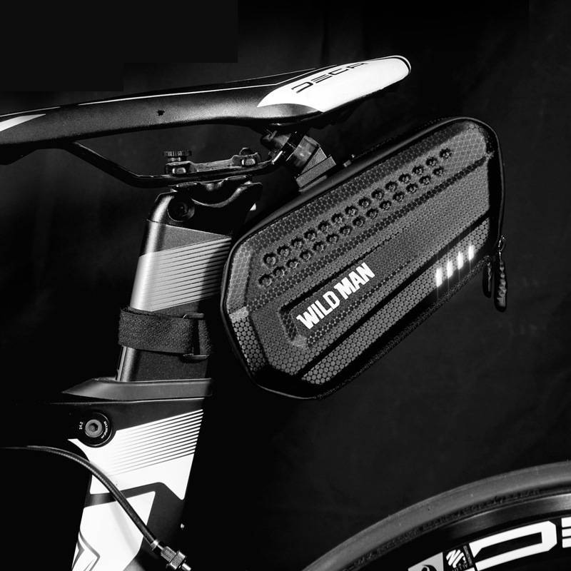 Bicycle hard shell saddle bag riding accessories