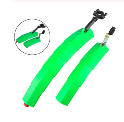 Bicycle retractable mudguard