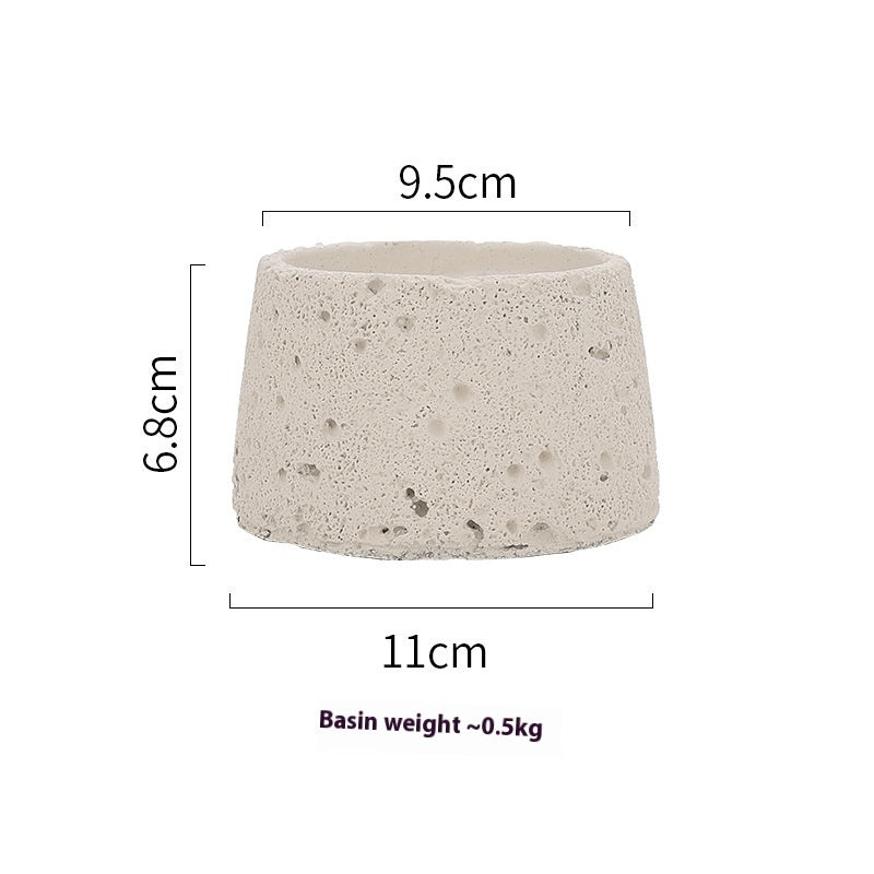 Home Decorative Crafts Candle Holder Cement Aromatherapy Candle Cup