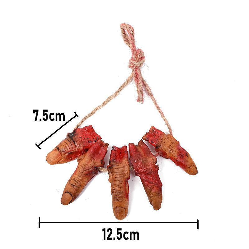 Halloween scene decoration props broken limb pendant