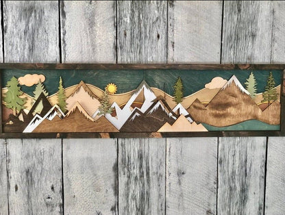 Gable Art Decoration Sunset Moon View Decoration