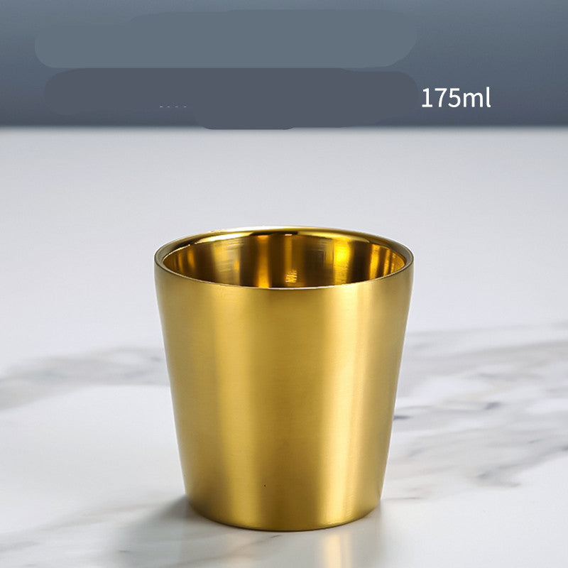 Stainless Steel Double Beer Mug Korean Style