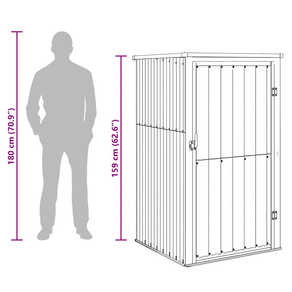 Garden Shed 88x Galvanized   Garden Shed 88x Galvanized