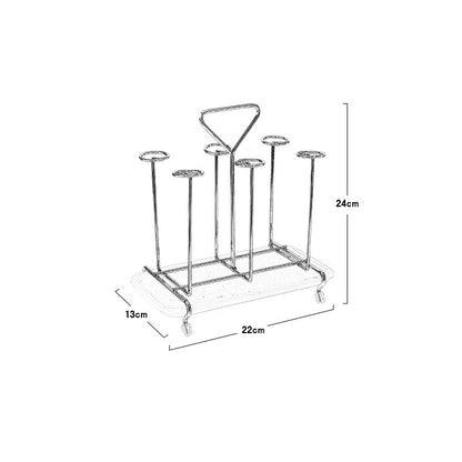 Simple And Practical Kitchen Domestic Glass Drain Rack Portable