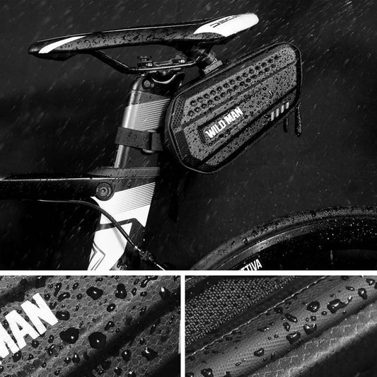 Bicycle hard shell saddle bag riding accessories