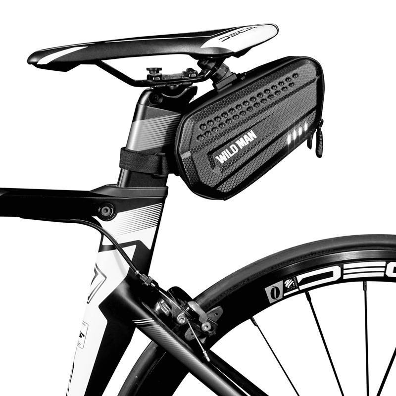 Bicycle hard shell saddle bag riding accessories