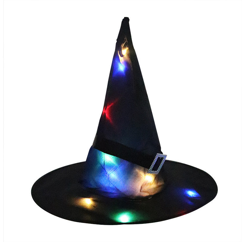 Halloween Party Decoration Props LED Glowing Witch Hat