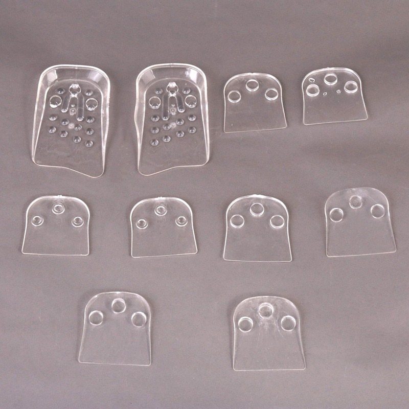 Transparent raised insoles five layers