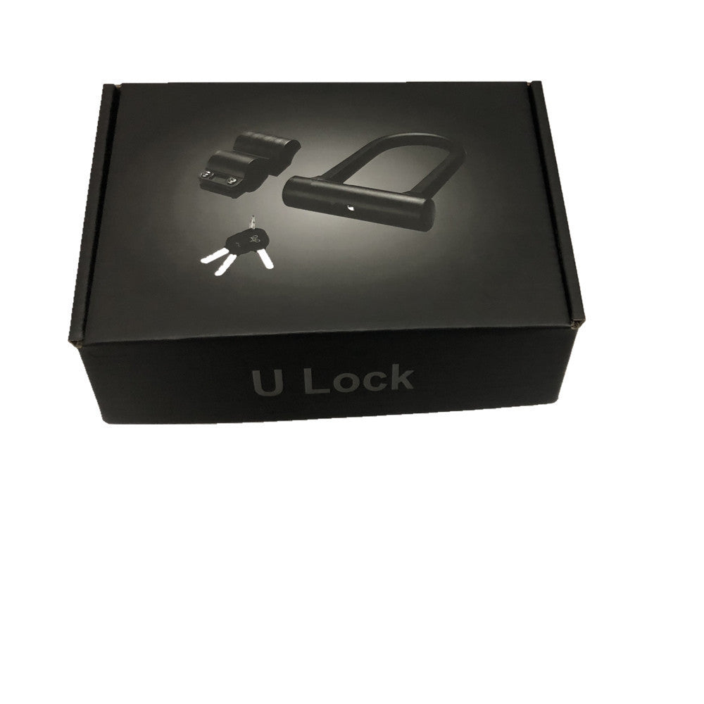 Bicycle U-shaped Silicone Combination Set Lock Anti-hydraulic Scissor Delivery Bag