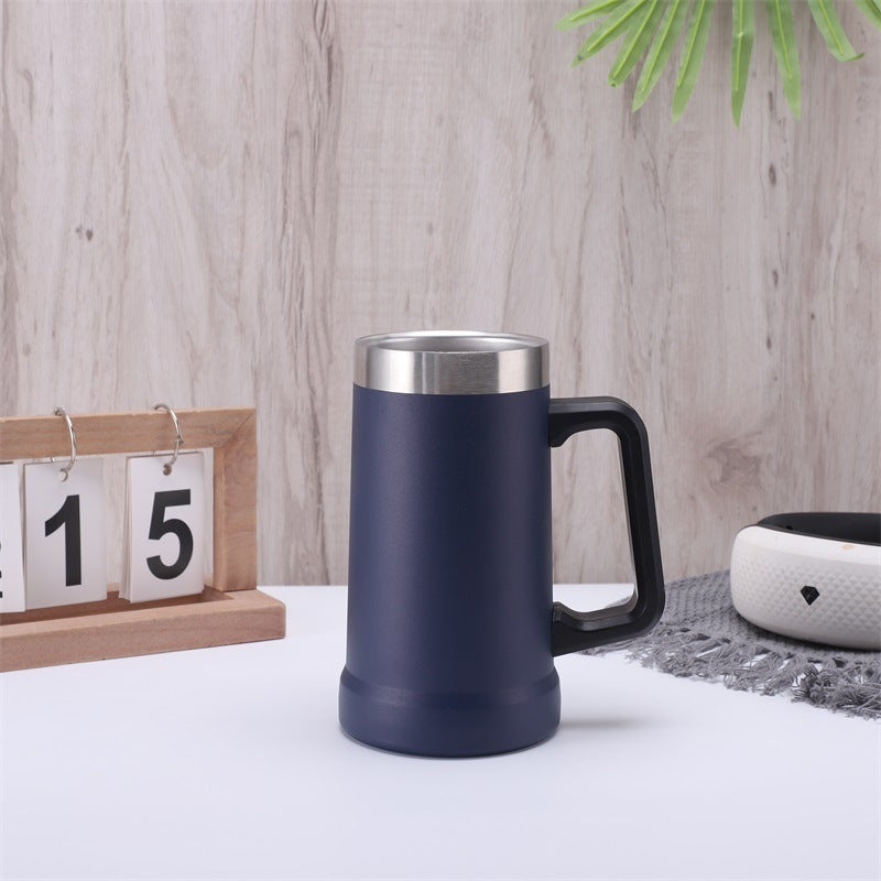 Large Capacity Stainless Steel Handle Beer Mug