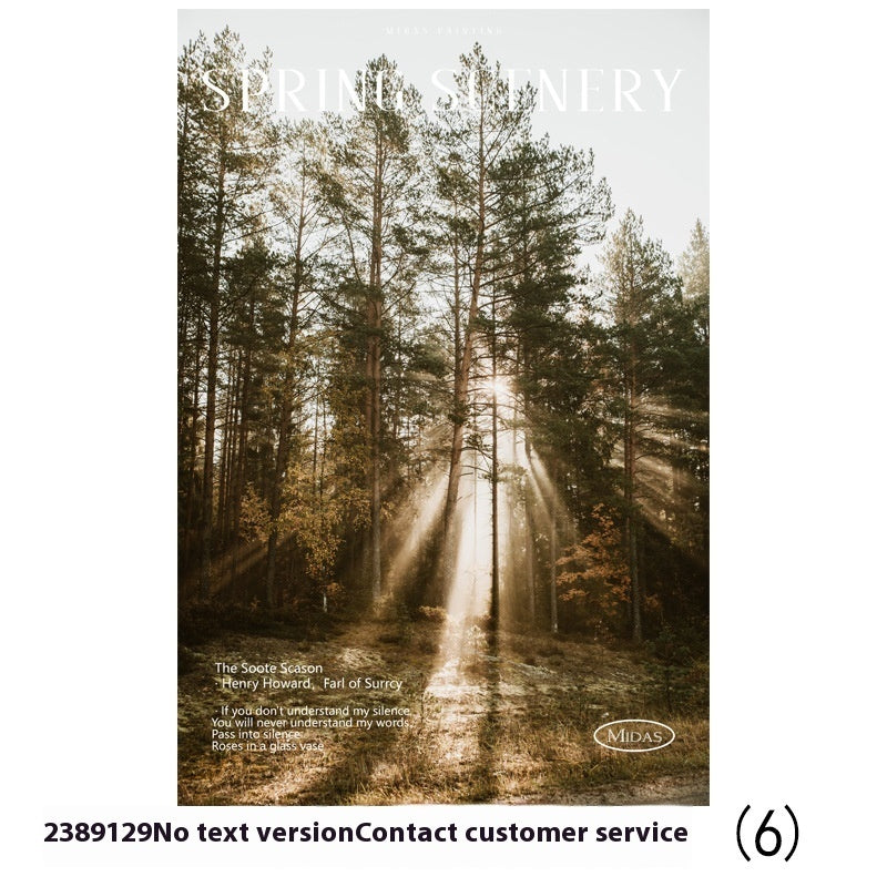 Nordic Landscape Painting Bedroom Bedside Decoration