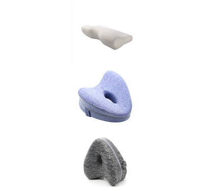 Heart-shaped leg pillows