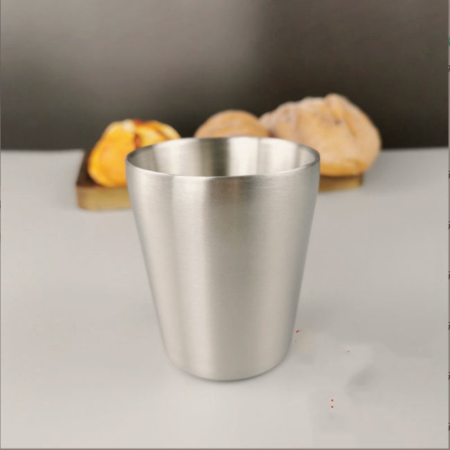 Stainless Steel Double Beer Mug Korean Style