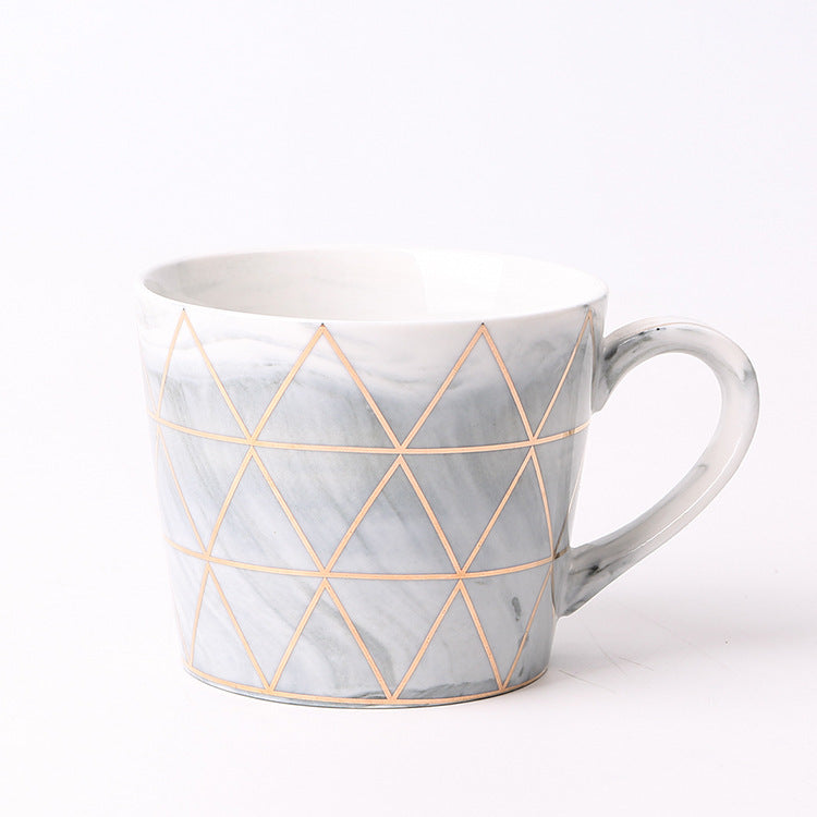 Geometric ceramic mug
