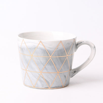 Geometric ceramic mug