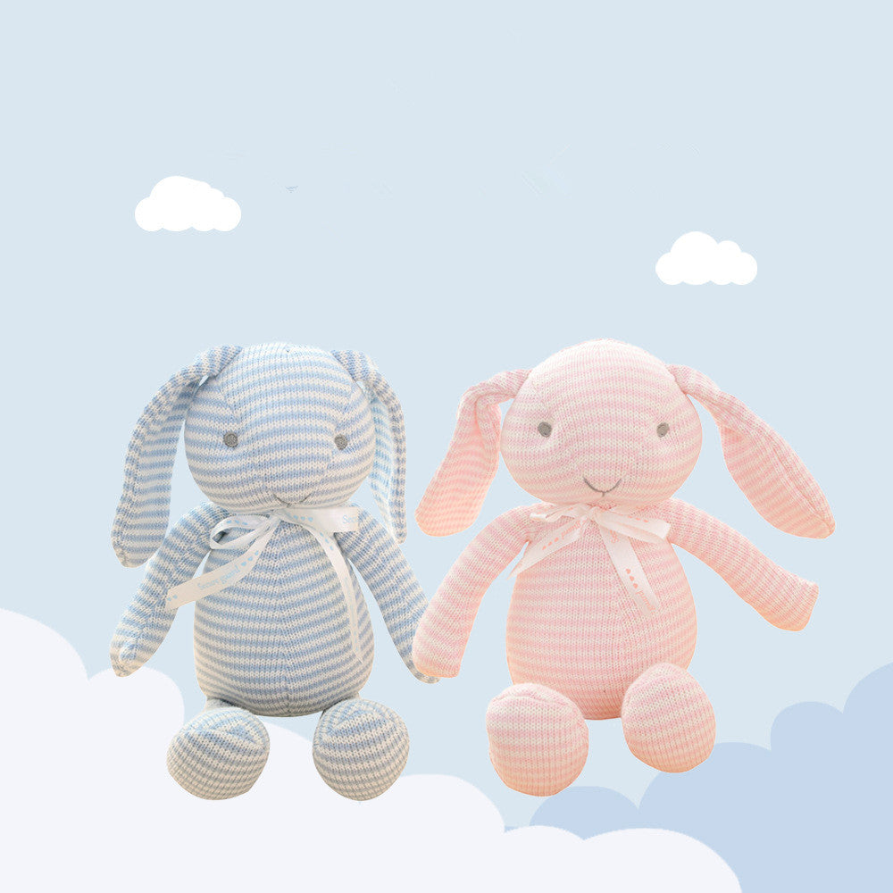 Baby comfort doll woolen doll animal doll knitted toy