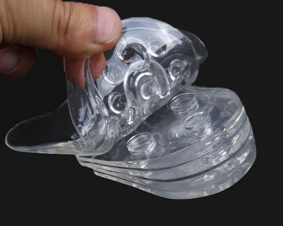 Transparent raised insoles five layers